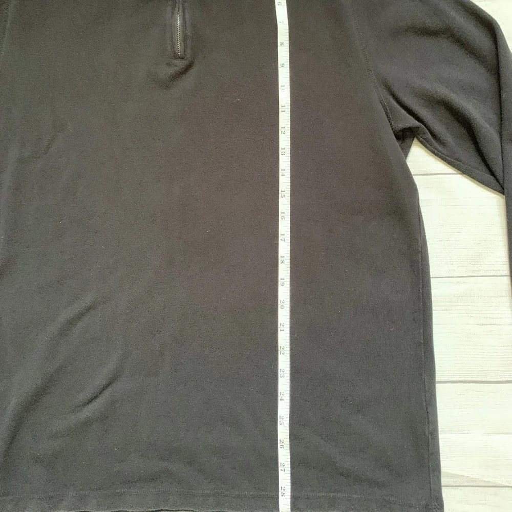 Claiborne Men's Black Long Sleeve Mock Turtleneck Knit XL Pullover